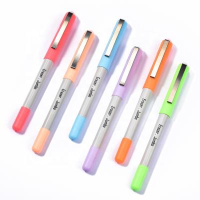 China Manufacturer Supply High Capacity Gel Pen Erasable Gel Pen Normal Plastic Custom Colorful Metal Barrel Clip for sale