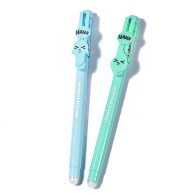 China 2022 Normal New Arrival Pen Student Stationery 0.5mm Gel Ink Erasable Gel Pen Blue 0.7mm Blue for sale