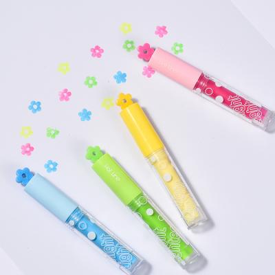 China Business manufacturer factory sales flower shaped stamp kawaii cute color mini highlighter marker cartoon size for sale