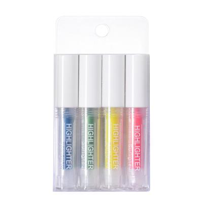 China Hot Marker Pen Kawaii Marker Highlighter Business Factory Sales Highlighter Bar Sets With Mini Size Design for sale