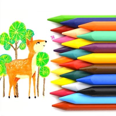 China Wholesale Bright Factory RTS Multi Colors Art Erasable Pencil Set With Eraser Kids Drawing Not Stick To Hand Washable Crayons for sale