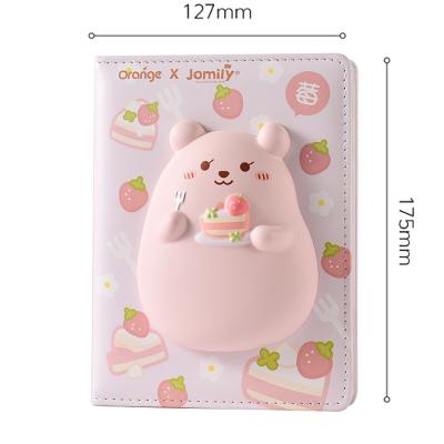 China Factory PU Cover Printed Leather Notebook Toy Decompression Notebook Journal Diary Soft With Gift Box for sale