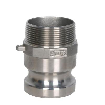 China Industry; Hot Selling Oil Camlock Male Adapter X F Type Male Quick Couplings With BSP Or NPT Thread Stainless Steel for sale