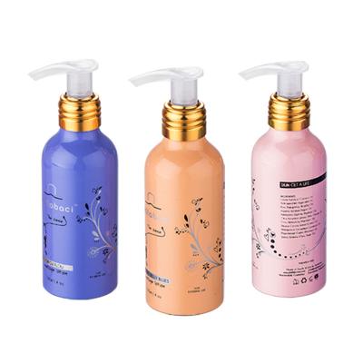 China Wholesale Personal Care 300ml 450ml 500ml Colorful Cosmetic Aluminum Bottle With Lotion Pump for sale