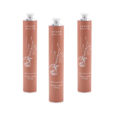 China Eco - Friendly Cosmetics Soft Tube Aluminum Packaging Metal Hand Cream Collapsible Tube With Offset Printing for sale