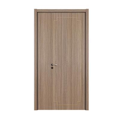 China Interior Sound Insulation Doors With Solid Wood Frames Interior Wooden Doors With Latest Stylish And Simple Design QM044ZM for sale