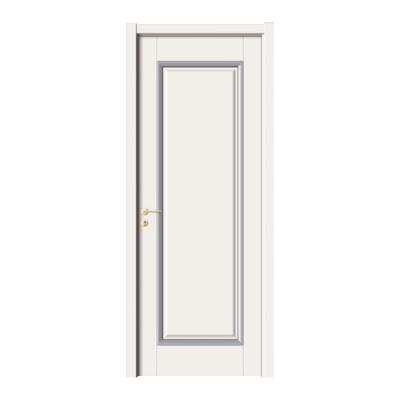 China Waterproof wooden door paintless design makes life close to nature the interior door with simple and elegant biometric lock for sale