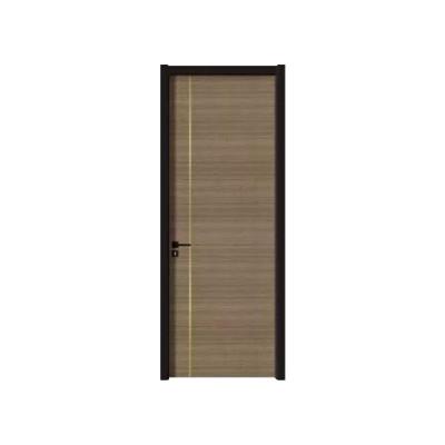 China Interior Minimalist WPC Wood Door With Classic Style Entrance Door Mahogany Wood Interior Doors With Frames Wood for sale