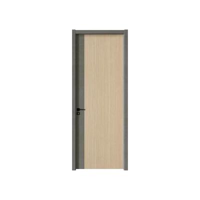 China Sound Insulation WPC Interior Wood Door With Classic Mahogany Wood Interior Entry Door Doors With Frames Wood for sale