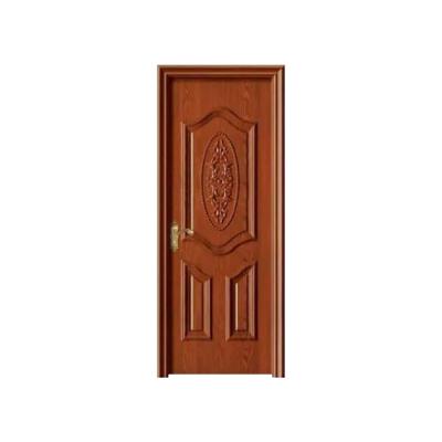 China Sound Insulation WPC Interior Wood Door With Classic Mahogany Wood Interior Entry Door Doors With Frames Wood for sale