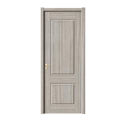 China Waterproof wooden door paintless design makes life close to nature the interior door with simple and elegant biometric lock for sale