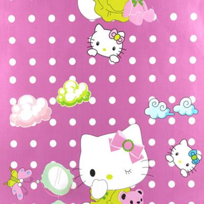 China Blue Transitional Flower Style Cartoon Wallpaper Small Cartoons For Kids Room QZ-19 for sale