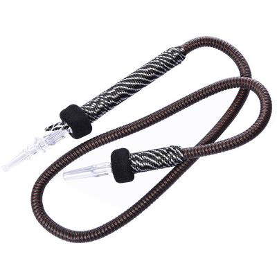 China Wholesale Eco-friendly Arab Hookah Acrylic Plastic Leather Shisha Hose 1.8m Hookah Hose Multi Color Smoking Accessories for sale