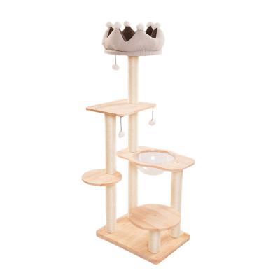 China Large modern viable trees Cat Tree Wood from Cat Scratching Tree Cat Wooden for sale