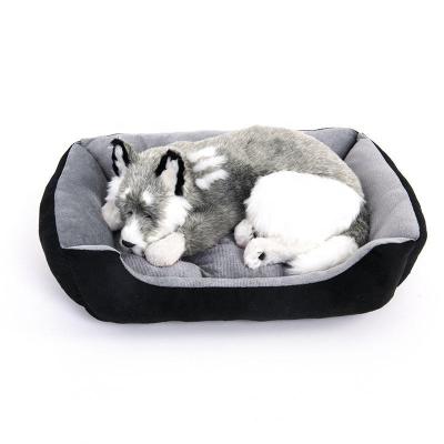 China Factory Made Good Supplier Eco Friendly Waterproof Pet Recycle Plush Raised Dog Pet Bed for sale