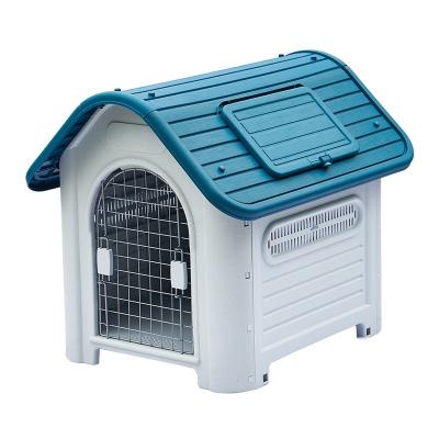 China Various Color Sustainable Durable New Products Portable Plastic Outdoor Cage Dog House For Amazon for sale