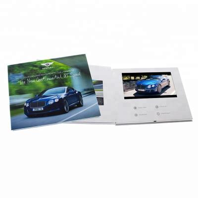 China Europe Hot-selling 7 inch LCD screen customized advertising video card and video brochure-factory supply chain with 128MB memory for sale