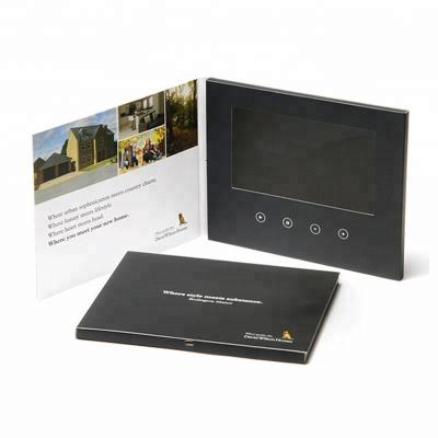 China Europe Advertising Gift 7 Inch Touch Screen Video Card Video Brochure Book for sale