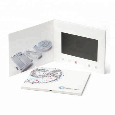 China New Arrival Europe Hand Made TV A Video Card Greeting Card And TFT LCD Screen Video In Print - TV In A Card for sale