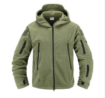 China Breathable Fleece Tactical Jacket Men's Military Army Uniform Soft Shell Casual Hooded Jacket Thermal Clothing for sale