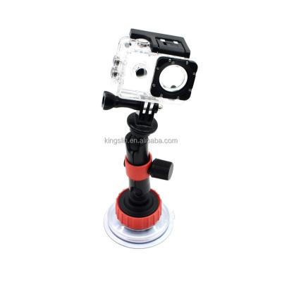 China Locking Flexible Powerful Sports Series Suction Cup Car Mount With Tripod Mount Adapter For Gopros 4 3+ 3 SJCAM for sale