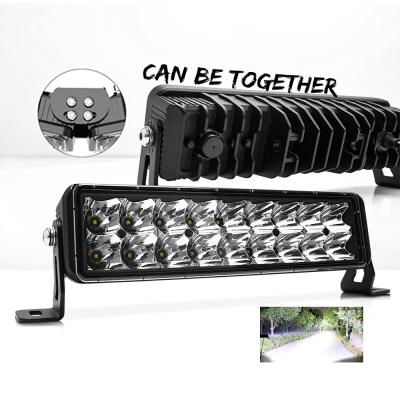 China 14D Off Road 60W 10inch ATV UTV Truck Car 12V 24Volt Single Row Spliceable Led Light Bars For 4x4 10 inch for sale