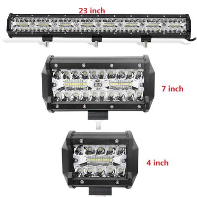 China Die Cast Aluminum Housing 20 23 Inch 12 Volt 80W 160W Mini Trucks 4X4 3 Tiers Cars 4X4 23 Inch Off Road Aluminum Housing Led Light Bar for sale