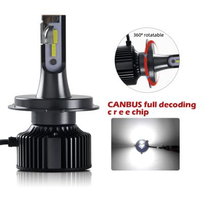 China Super Automobile Lamp Brightness Car Bulb 15000lm 6500k Auto Led Headlight , 9005 9006 H11 H4 H7 LED Bulb for sale