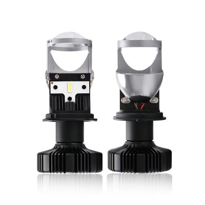 China Car LED Foglight Y1 Headlight H4 8000LM LED Headlight 6500K 12V Car Accessories Mini Projector H4 Car Led Bulb for sale