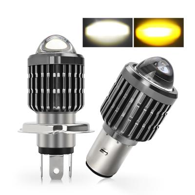 China 2020 Newest Factory Price High Power 12V H6 H4 Projector Led Headlight Bulb For Motorcycle Universal for sale