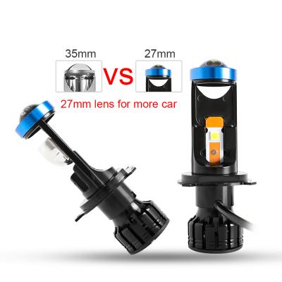 China Left driving& Wholesale Mini Lens 27mm High Lumen Right Motor and Left Integrating Headlight Mini Led Projector H4 for sale