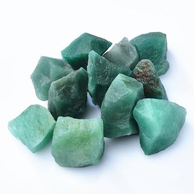 China China Wholesale natural quartz Aromatherapy stone gemstone rough Crystals healing green aventurine raw for Home decoration for sale