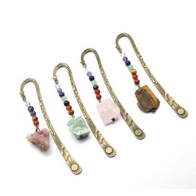 China China natural 7 Chakra Cryatal Bookmarks healing rough quartz raw energy stone home decoration gift for sale