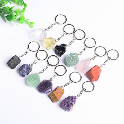 China China Wholesale natural quartz  rough Crystals healing crystal raw keychain for Home decoration for sale