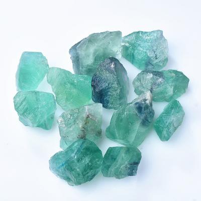 China China Wholesale natural quartz bulk raw Crystals healing  fluorite rough stone  for Home Decoration for sale