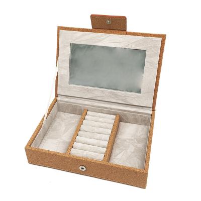 China Luxury Packaging High End Velver Leather Jewelry Box For Ring Bracelet Necklace for sale