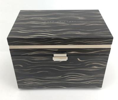 China Europe Handmade Design Ebony Wood Perfume Packaging Box Automatic Closing Function for sale