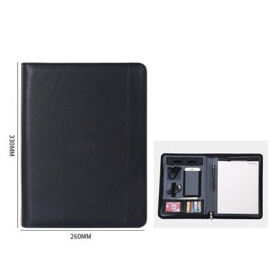 China A Multi-Function PU Folder Universal Hardcover Book Leather Folder Folder With Wireless Charging Function for sale