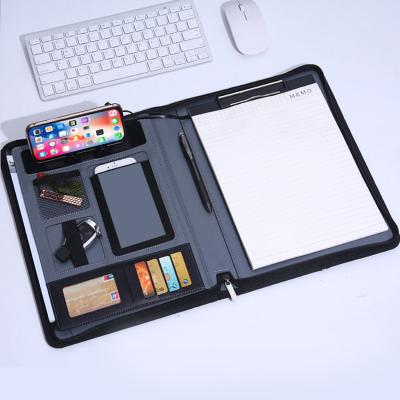 China A Newest Universal File Folder A4 Power Bank Notebook Multifunctional Meeting Gift for sale