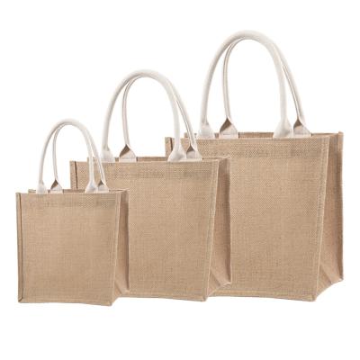 China Promotional Eco Friendly Cotton Sack Burlap Gifts Bag Beach With Pouch Burlap Sack for sale