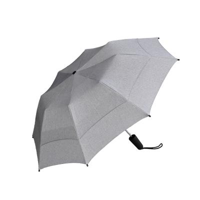 China Top Product Minimalist Foldable Windproof Umbrella Gray Denim Pattern Semi Automatic Folding Double Layer Umbrella With Custom Logo for sale