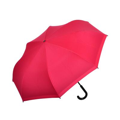 China Traditional Customized Design OEM Branded Manual Double Layer Inverted Reverse Umbrella With Logo for sale