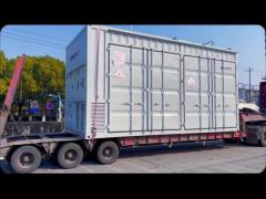 How does container delivery differ between land, sea, and air transportation?