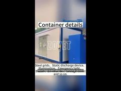 en60079 hazardous material storage containers q235b walk in container