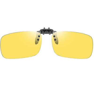 China Stylish UV400 Night Vision Clip On Polarized Sunglasses Clip On Style Lenses for sale