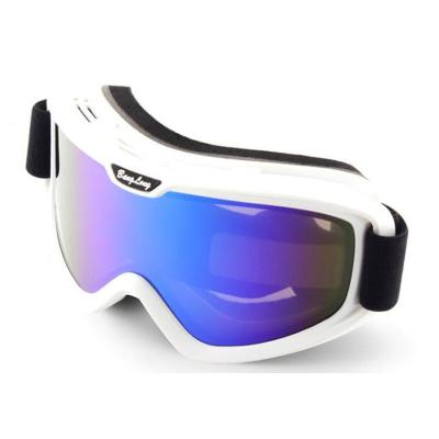 China Wholesale Custom Mens UV400 Ski Goggles Ready TPU Frame Mirror Coating Stock for sale