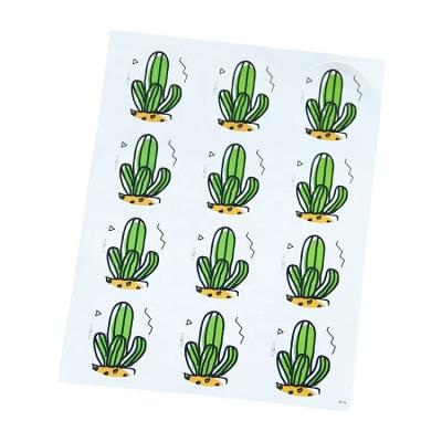 China Custom Custom Waterproof PVC Vinyl Sticker Waterproof Adhesive Paper Printing Logo Sticker Kiss Cut Die Cut Sticker Cute for sale