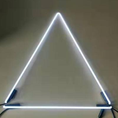 China Geometric Glass and Metal Tube Frame Digit Triangle Square Round Shape Glass Tubes Neon Neon Signs for sale