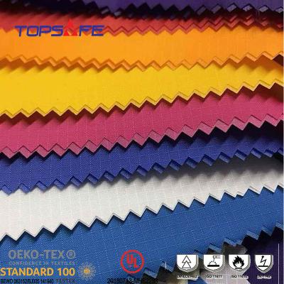 China Flame Retardant M-aramid P-aramid Flame Retardant Anti-Static Fabric Coated-Dyed for sale