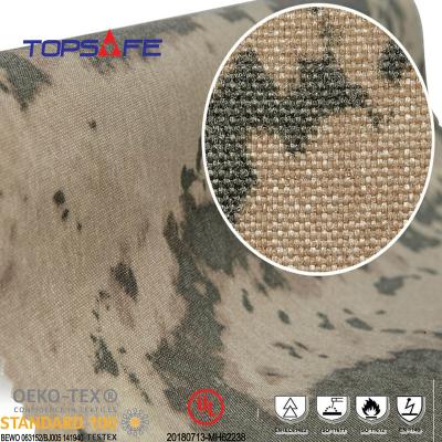 China Flame retardant most popular printed camouflage aramid military fabrics for uniform for sale